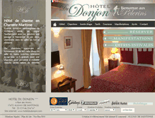 Tablet Screenshot of hoteldudonjon.com